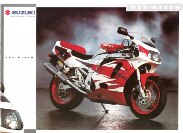 Suzuki GSXR750 UK sales brochure GSXR750WS 1995 model