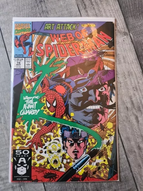 WEB OF SPIDER-MAN # 74 (ART ATTACK Part 2, Mar 1991)