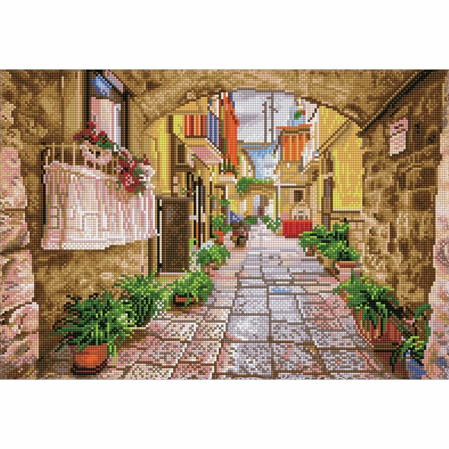 Diamond Dotz® Squares: Rustic Street - Dotting Painting Craft Kit