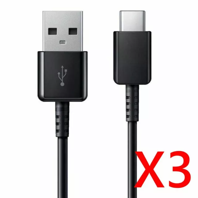 Pack-3 CÂBLE USB TYPE-C SYNC CHARGEUR pour Samsung XIAOMI REDMI HUAWEI 1M