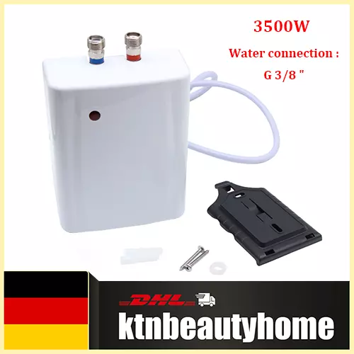 Elektrischer Klein Durchlauferhitzer 230V Mini K che Badezimmer Untertisch 3.5KW