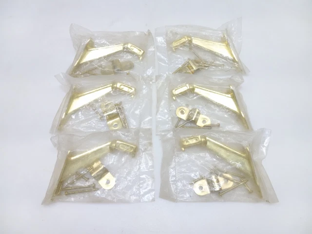 Lote de 6 soportes de barandilla de latón herrajes de ley BN-0078-3
