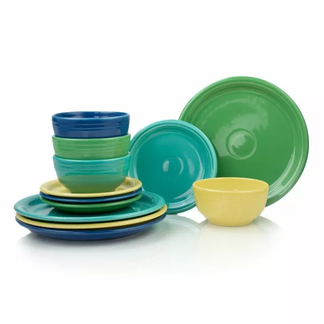 Fiesta® 12-Piece Bistro Dinnerware Set | Vivid Meadow