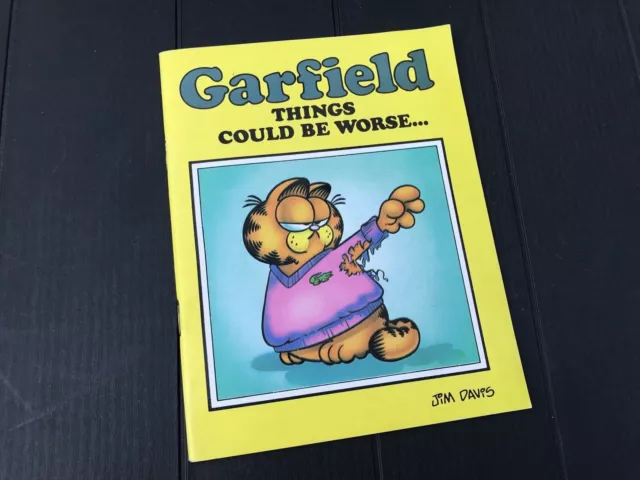 Garfield, Things Could Be Worse. Booklet / Comic Strip by Jim Davis 1982 Vintage