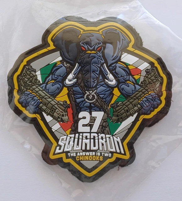 英国空軍　27 SQUADRON CHINOOKSパッチ 英国空軍 27 SQUADRON CHINOOKSパッチ - メルカリ