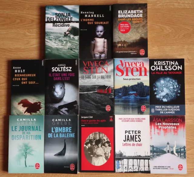 Lot 13 livres romans Policiers Thriller