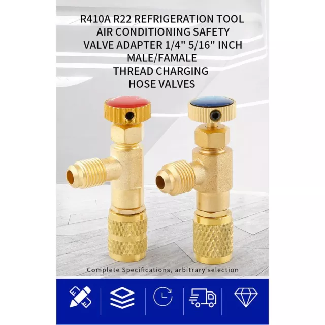 R410a R22 Refrigeration Tool Refrigeration Charging Safety Valve Adapter 3