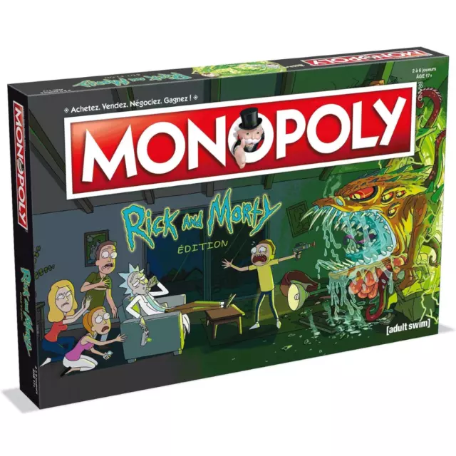 MONOPOLY - Rick et Morty - Jeu de societé - Version française