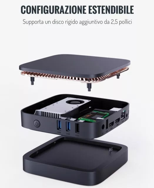 Buy NiPoGi Mini PC With WiFi 6 16GB RAM+512GB M.2 SSD, Intel Alder