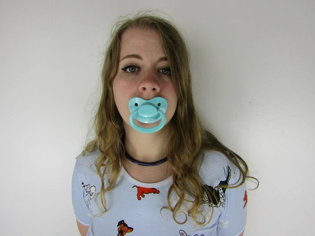 Black Translucent Adult Pacifier Soother Dummy From The Dotty Diaper Company