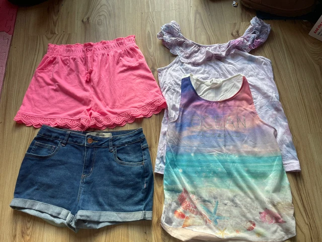 Girls shorts and vest bundle 12/13