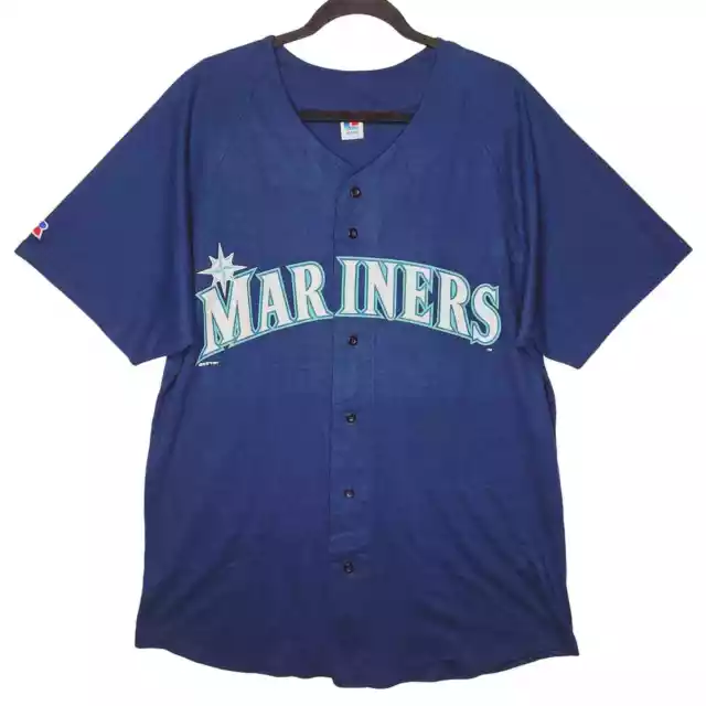 VINTAGE 1997 SEATTLE Mariners GRIFFEY 24 Jersey Russell Athletics XL ...