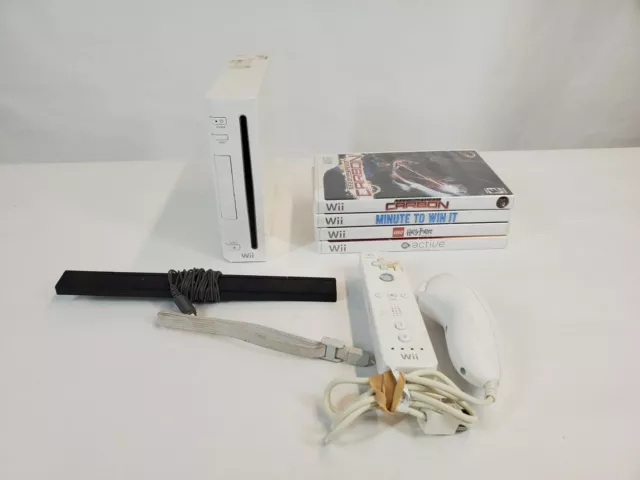 Nintendo Wii White Console X2 Controllers - 15 FREE GAMES * SAME DAY  DISPATCH * 45496342067