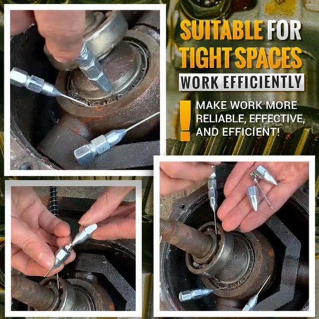 NEEDLE NOSE GREASE Gun Dispenser Nozzle Adaptor Handoperated NICE G