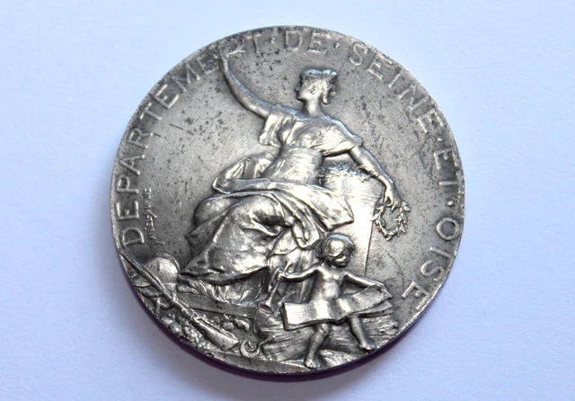 Médaille Société Des Sauveteurs De Seine Et Oise - Insigne/décoration - Occasion - Réf. 129-6/A11-25