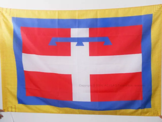 PIEDMONT FLAG 2' x 3' for a pole - ITALY - ITALIAN REGION OF PIEMONTE FLAGS 60 x