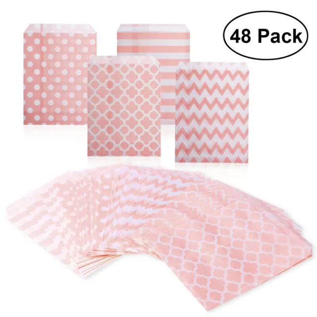 48 PCS Candy Bag Striped Packing Bag Party Gift Bag Conference