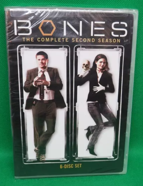 Sealed New TV Series DVD - BONES The Complete Second Season 6- Disc Set