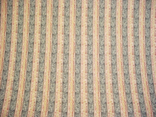 14-5/8Y Robert Allen Duralee Country French Floral Stripe Upholstery Fabric 2