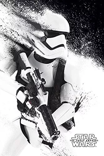 Star Wars The Force Awakens Stormtroopr Paint Maxi Poster