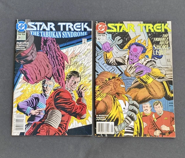 Lot Of 2 Star Trek DC Comics (11-1992) #39 (01-1993) #42 -Newsstand- VF