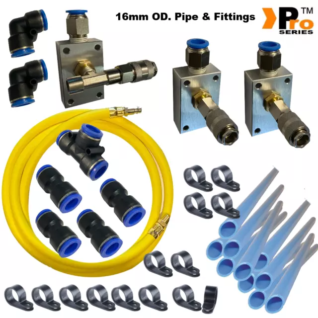 Pro Series - HiFlow Workshop Air Line Starter Kit-Air Line Fittings-9m Kit-WF