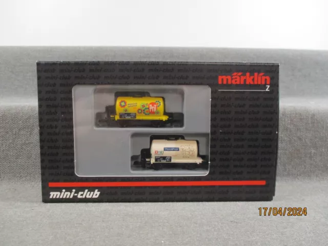 Märklin mini-club Spur Z 86114 Güterwagen Set 2-teilig Kesselwagen der DB in OVP