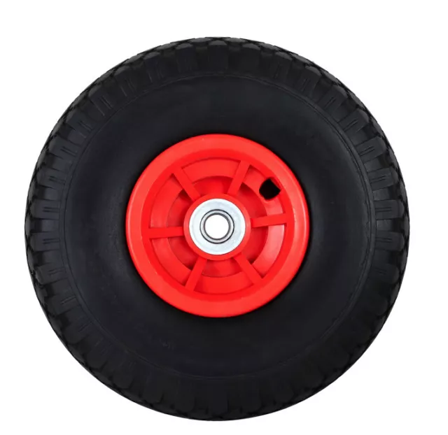 FROSAL Ersatzrad - PU Rad Nabe 16mm/50mm für Bollerwagen/Sackkarre pannensicher