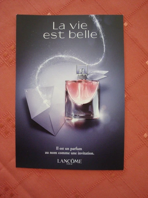 Carte Parfumee La Vie Est Belle Lancome Pour Collectionneur