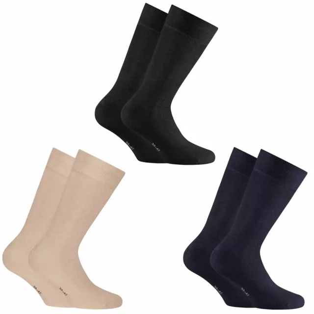 Rohner Basic Unisex Socken, 2er Pack - Bambus, Kurzsocken