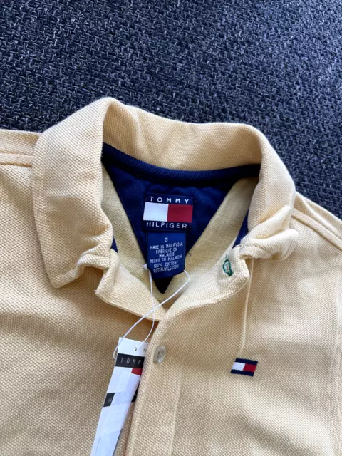 NWT Tommy Hilfiger boys yellow polo shirt size 5 MSRP $34 3