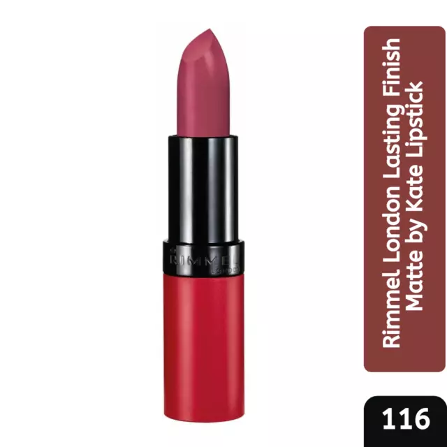 Rimmel London Lipstick Lasting Finish Matte 3 Pack by Kate 116 2