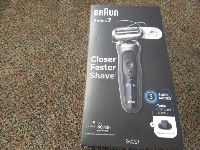 Braun Series 7 Mens Electric Shaver 7120s Wet & Dry Shave Waterproof New/Sealed