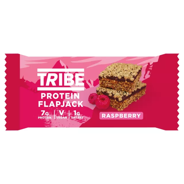 Tribe Protein Flapjack - Lampberry 50 g (confezione da 12)