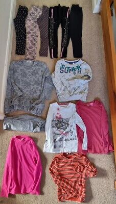 Girls age 7-8 clothes bundle 12 items Tops & bottoms