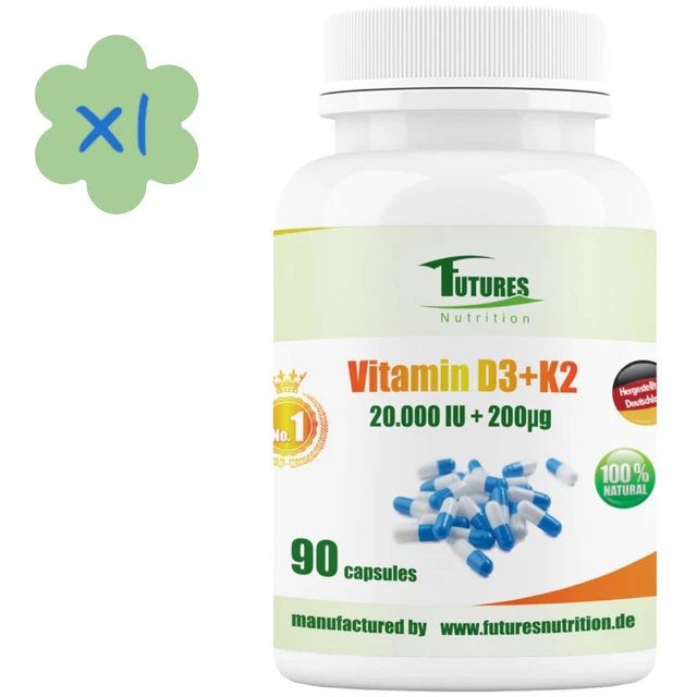 Futures Nutrition Vitamina D3 20000 UI – 180 Compresse Vegane – Per Ossa E Sistema Immunitario - Foto 4