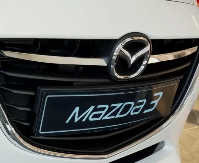 für MAZDA 3 III BM 2013-2018 Chrom Grill Leisten Edelstahl