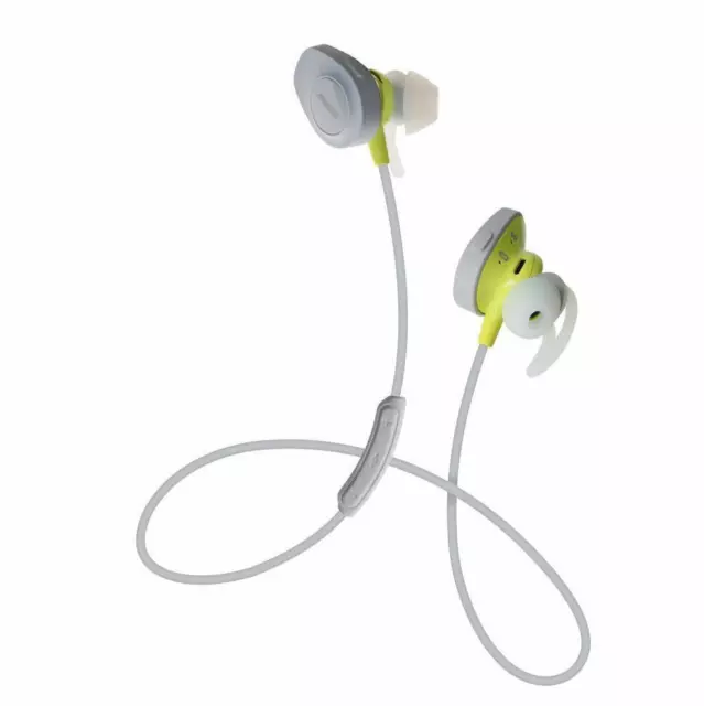 Bose SoundSport Wireless In Ear Bluetooth Headphones Citron Grey Earphones