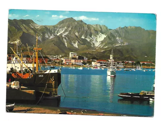 Marina Di Carrara  Il Porto E Sullo Sfodo Alpi Apuane