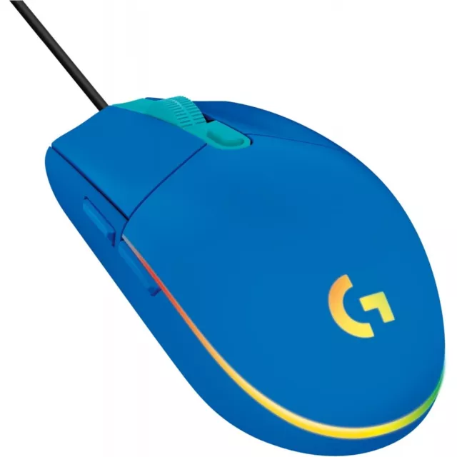 Logitech G G203 Gaming Maus blau LIGHTSYNC RGB-Beleuchtung kabelgebunden 8000dpi