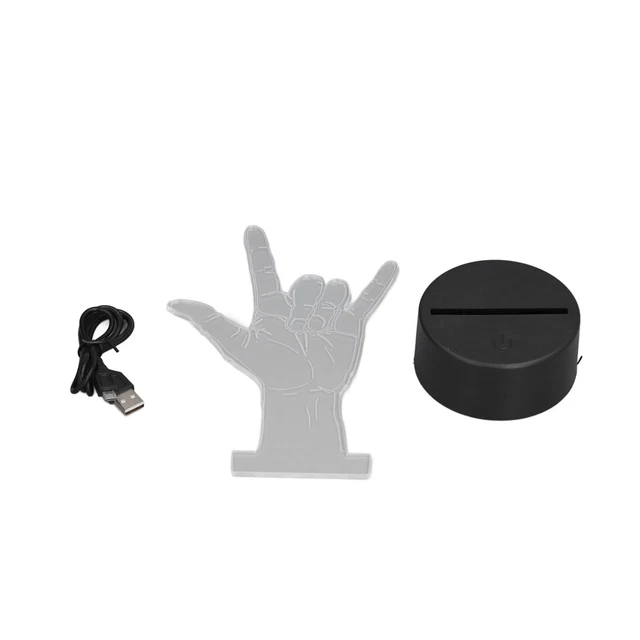 LT 3D Sign Language Nightlight 3D Sign Language I Love You Night Light Touch