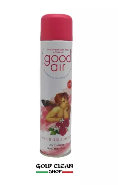Deodoranti Per Aria E Tessuti Good Air Rosa E Gelsomino 400 Ml