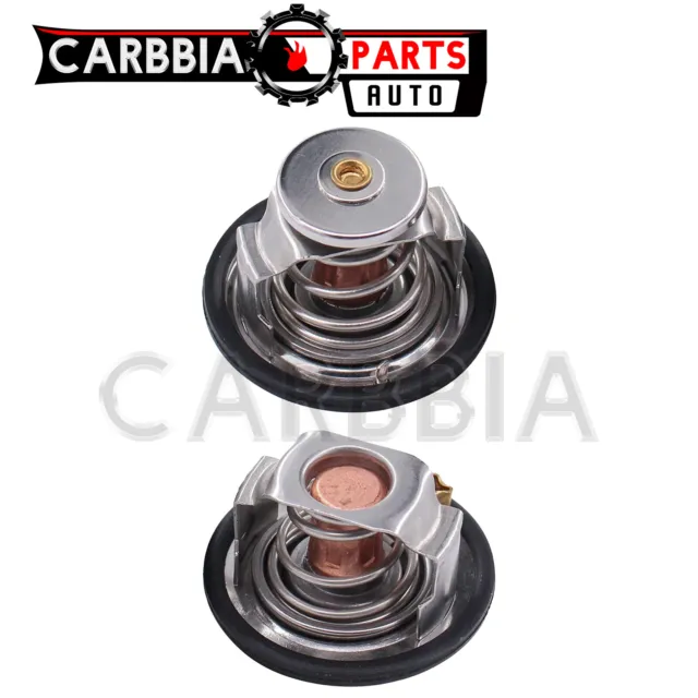 185 & 180 Degree Thermostat Front Rear Kit Pair for GM Pickup Duramax
