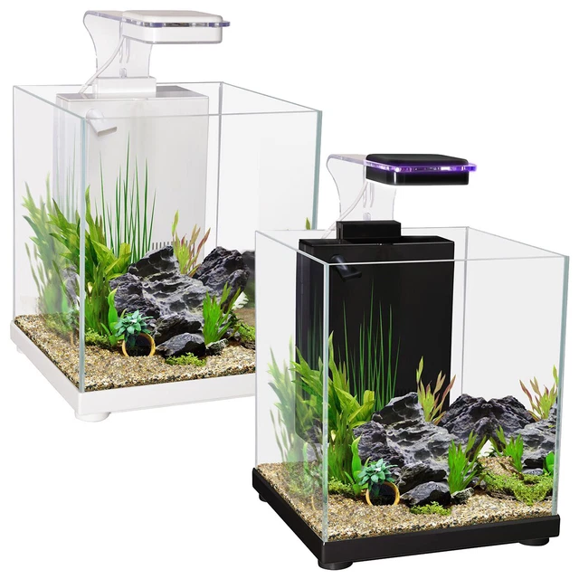 Aqua One Betta Sanctuary 10L Aquarium Siamese Fighter Fish Tank LED Light Filter