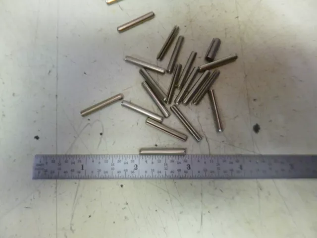 Roll pin, 1/8 x 7/8, steel, spring pin, 10 pieces