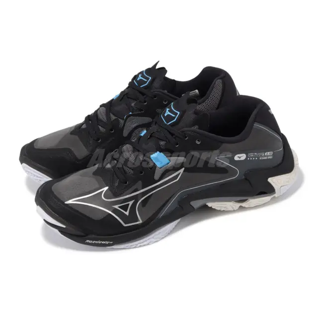 Mizuno Wave Lightning Z8 Black Grey Men Volleyball Sports Shoes V1GA2400-52