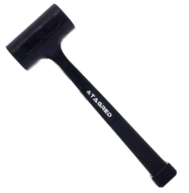 TAGRED Marteau caoutchouc de pavage, sans recul, abs 45mm 640g