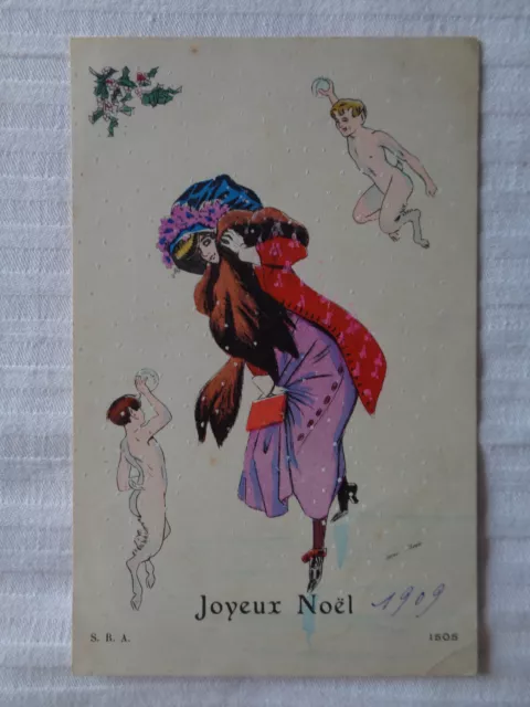 Cpa Illustrateur Xavier Sager Joyeux Noel