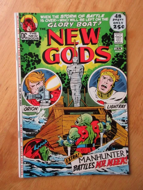 NEW GODS #6 (1972) *Key!* (VF-) *Kirby! Super Bright & Glossy! HTF White Pgs!!*