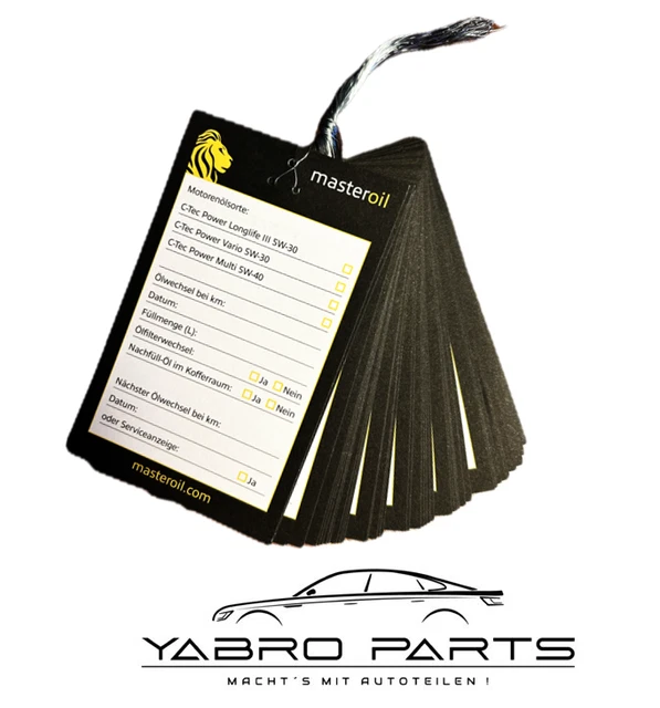 100x Castrol Ölzettel – Beschreibbare Anhänger  Produktbild-Vorschau 3